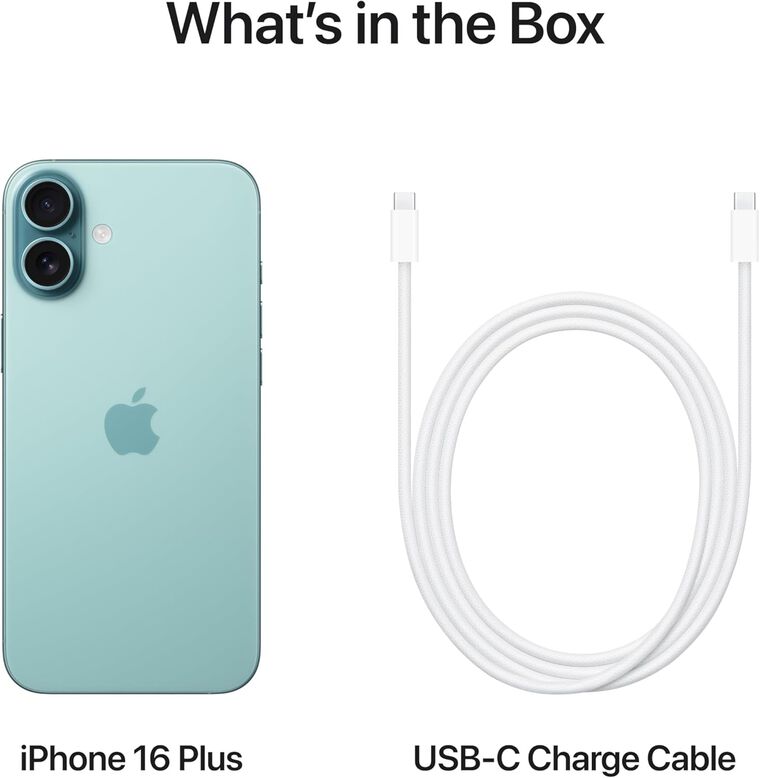 APPLE IPHONE 16 PLUS 128GB TEAL, , hi-res